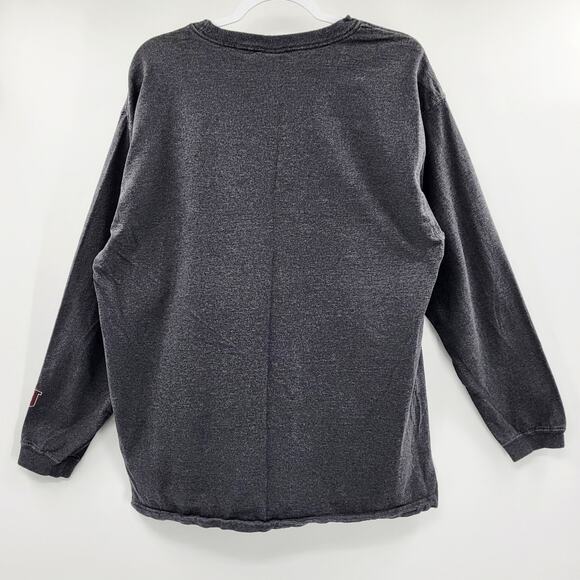 Colgate University Charcoal Gray Academia Crewneck Logo Graphic T-Shirt Men's L - Picture 2 of 7